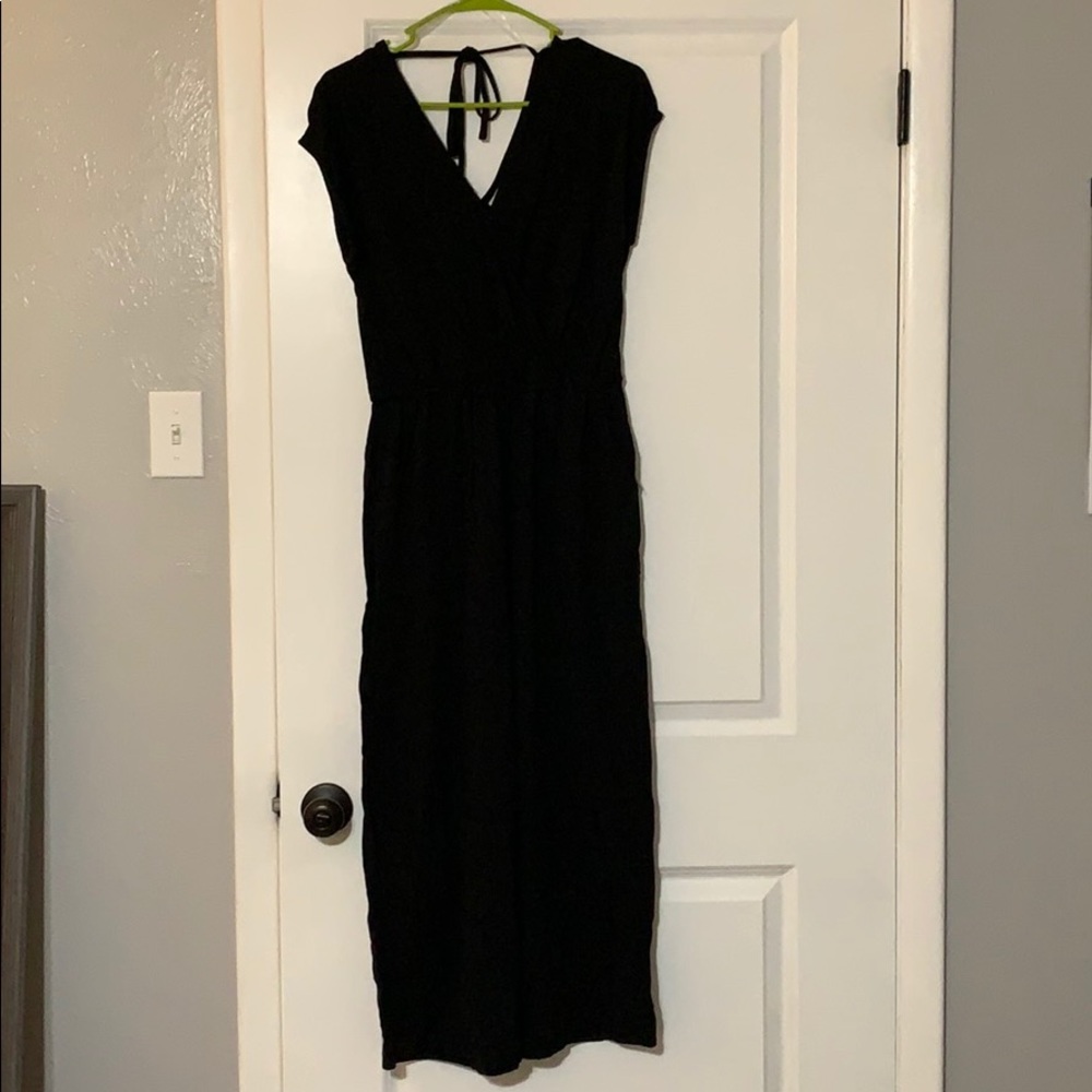 Black jumpsuit with pockets